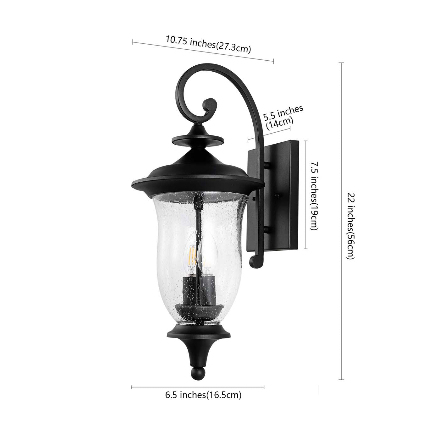 Safavieh Dowell Outdoor Wall Sconce (Set of 2) , PLT4034