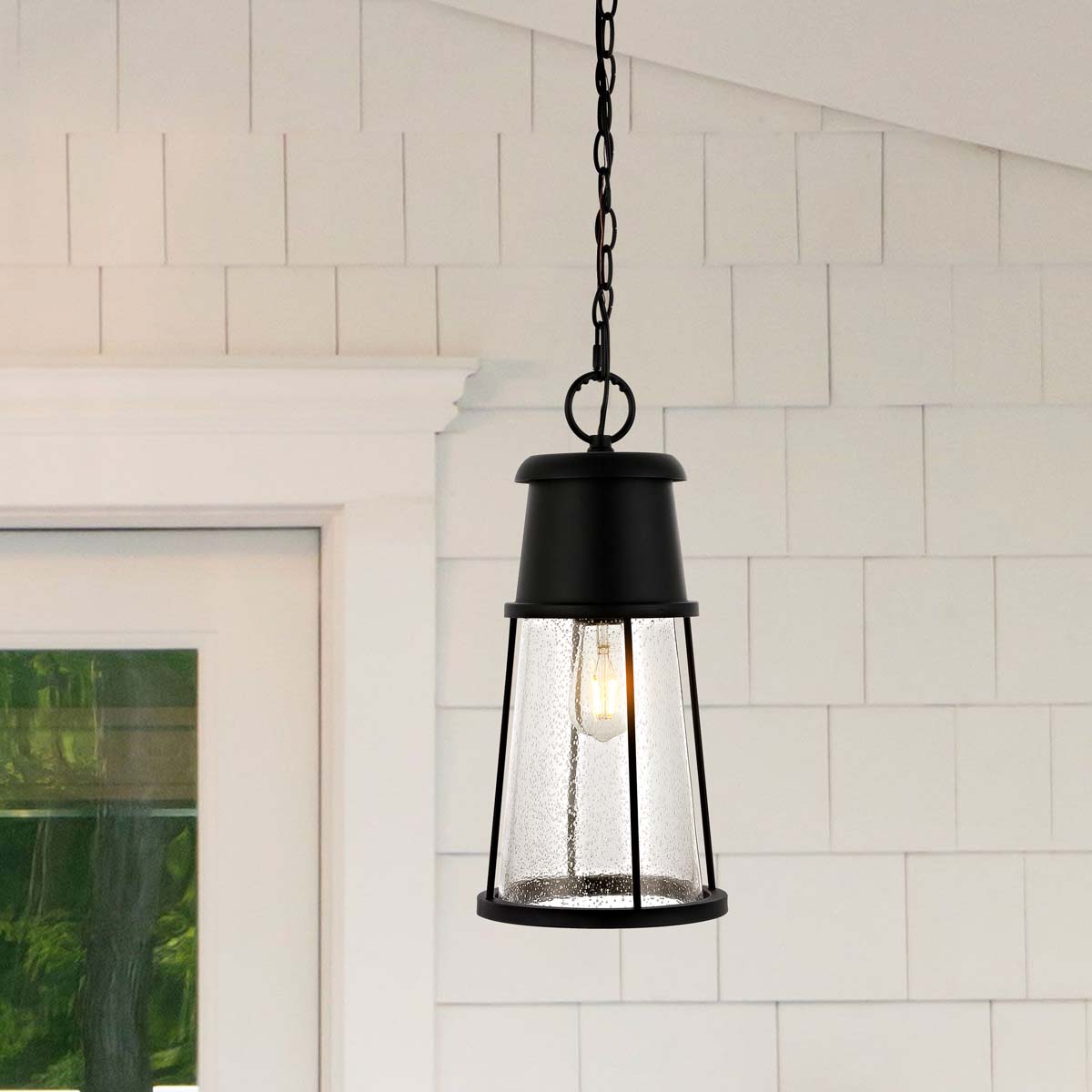 Safavieh Laela Outdoor Pendant/Black , PLT4035 - Black