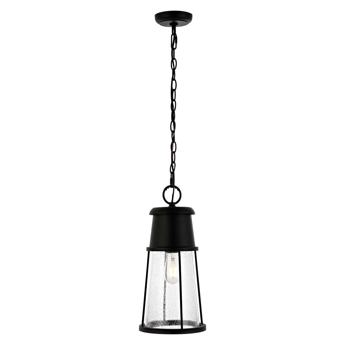 Safavieh Laela Outdoor Pendant/Black , PLT4035 - Black