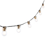 Safavieh Farrynn LED Outdoor String Lights , PLT4044 - Brass / Black