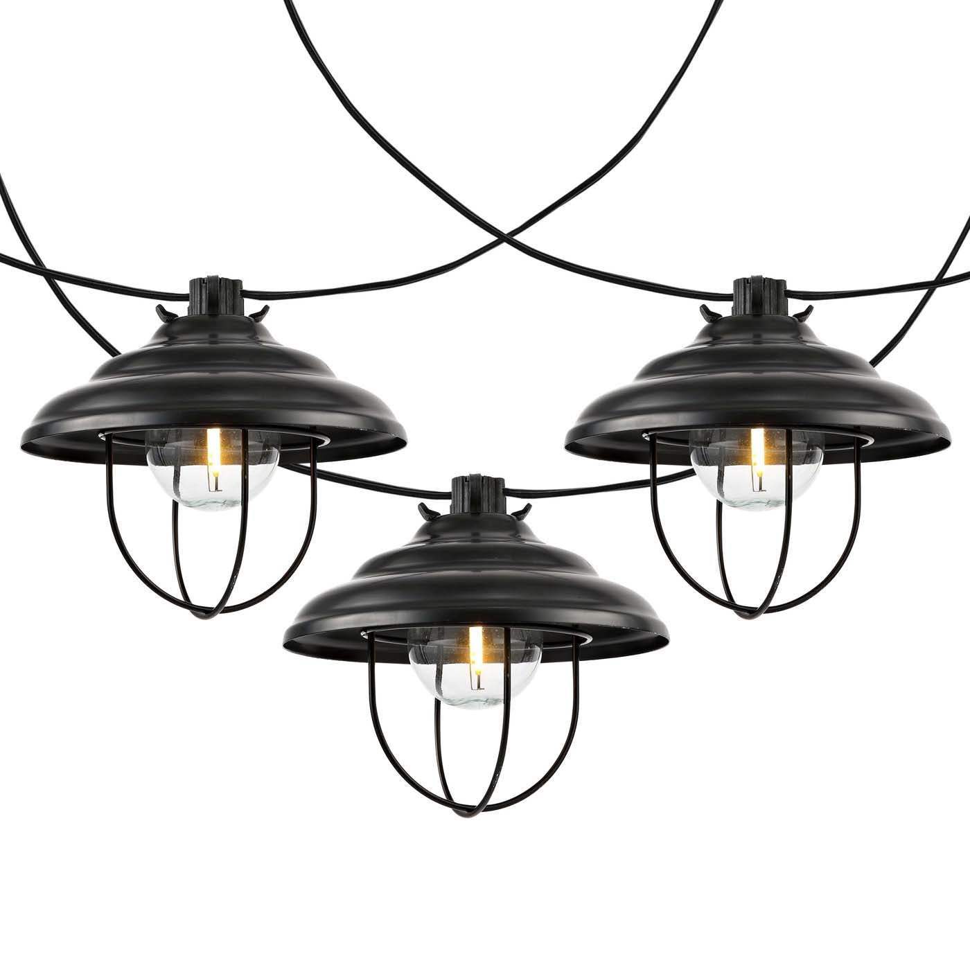 Safavieh Aislin LED Outdoor String Lights , PLT4052 - Black