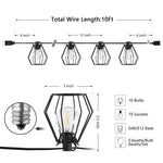 Safavieh Bowne LED Outdoor String Lights , PLT4053 - Black