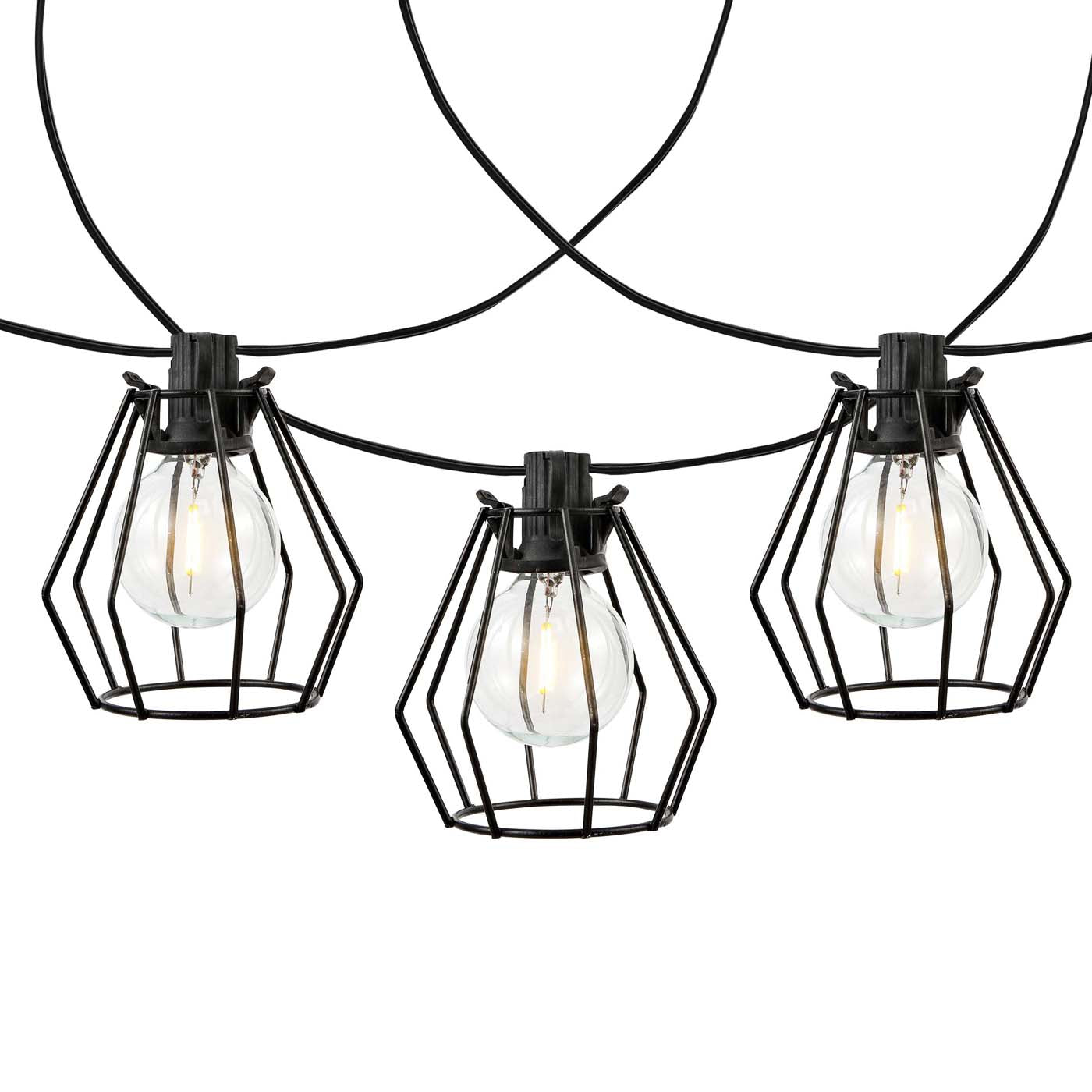 Safavieh Bowne LED Outdoor String Lights , PLT4053 - Black