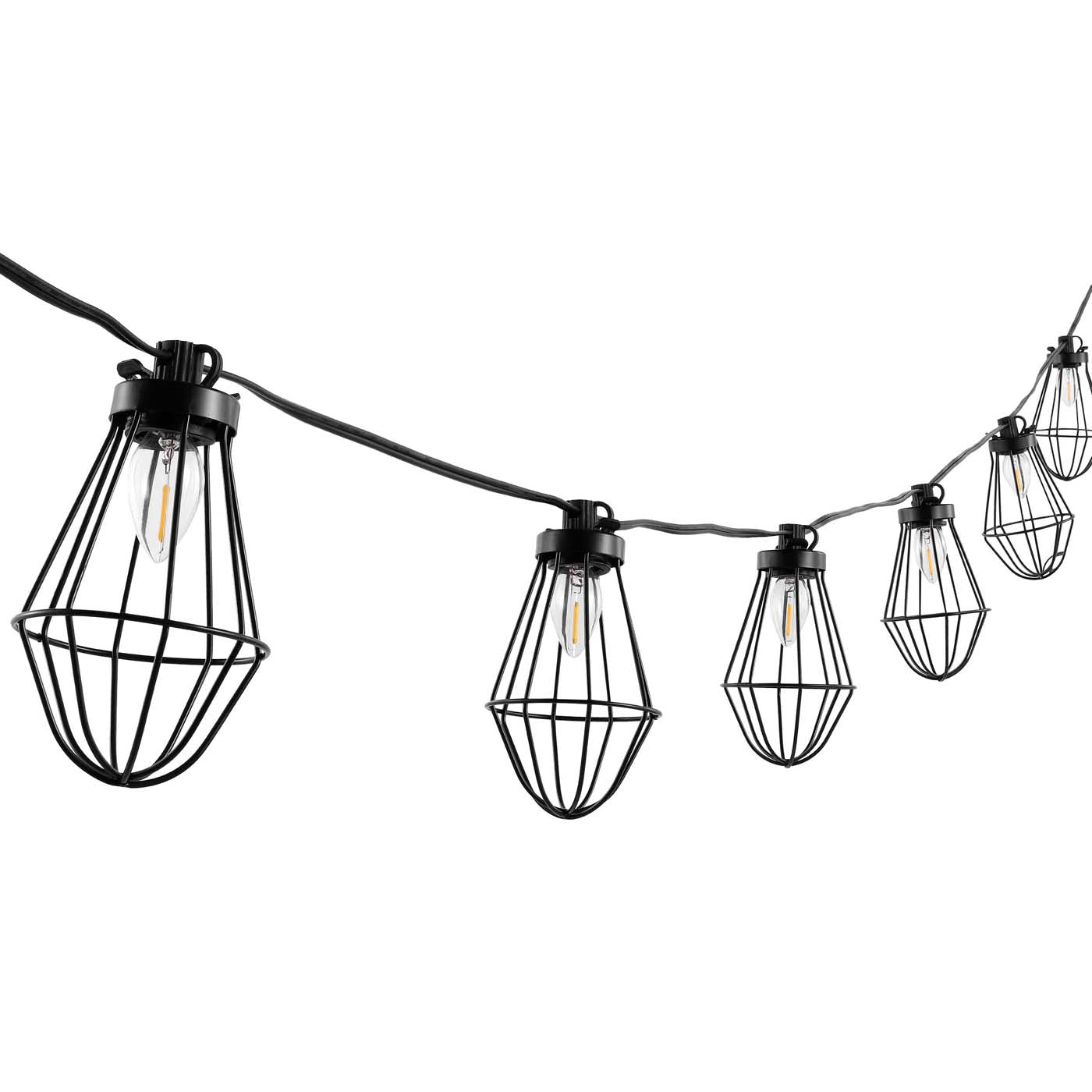 Safavieh Ellina LED Outdoor String Lights , PLT4054 - Black