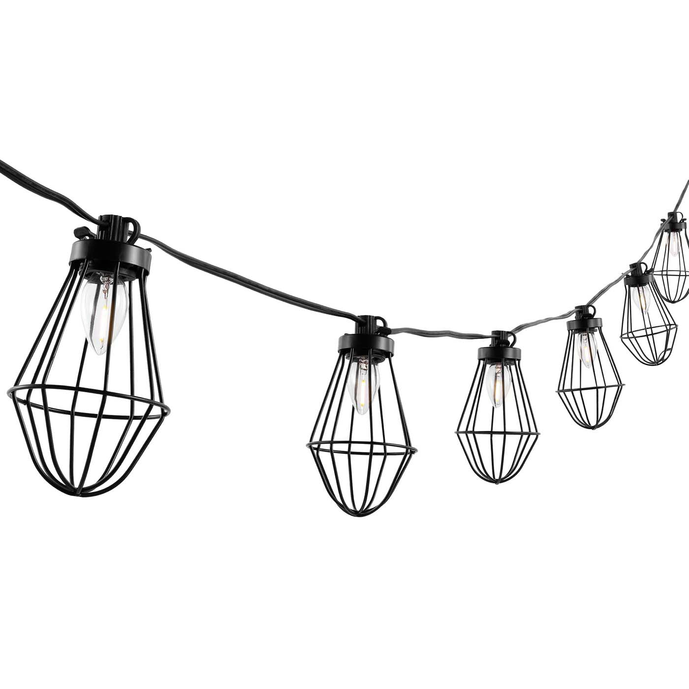 Safavieh Ellina LED Outdoor String Lights , PLT4054 - Black