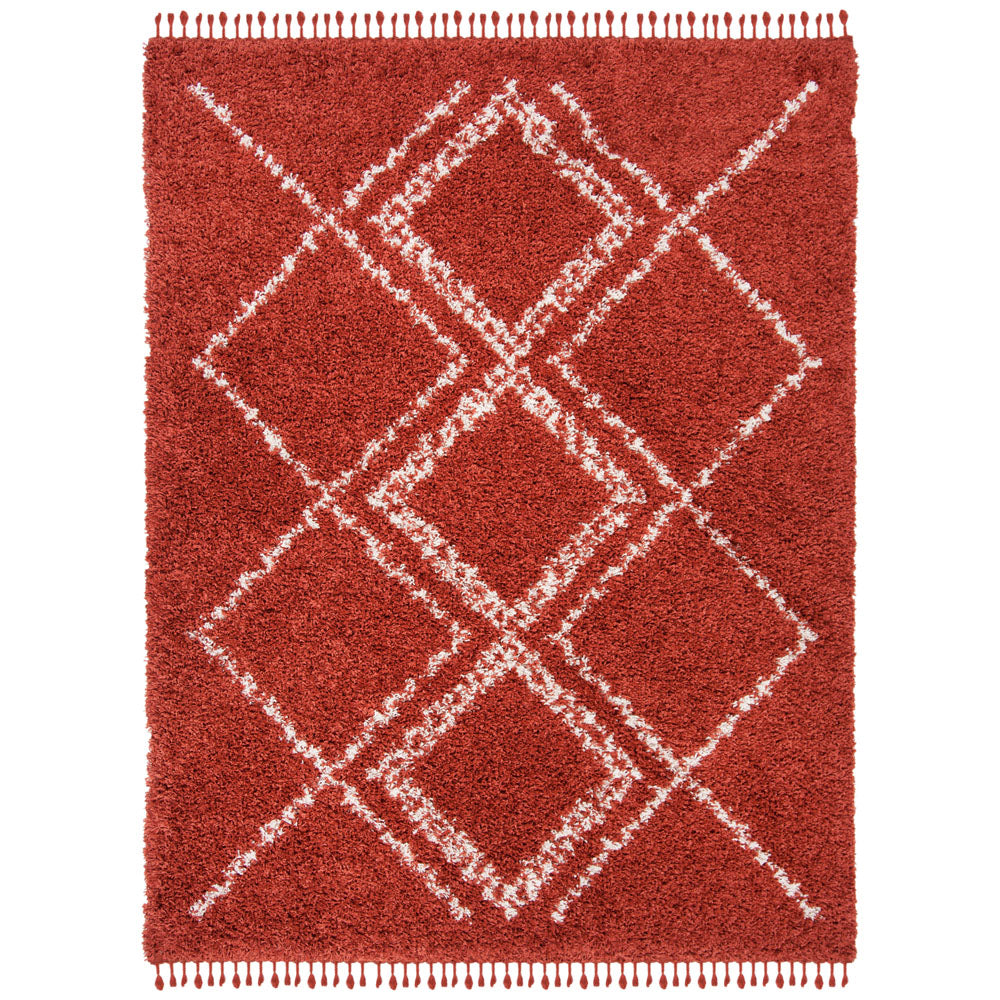 Safavieh Pro Lux Shag 432 Rug, PLX432 - Rust / Creme