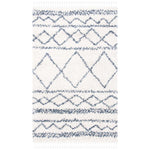 Safavieh Pro Lux Shag 436 Rug, PLX436 - Ivory / Blue