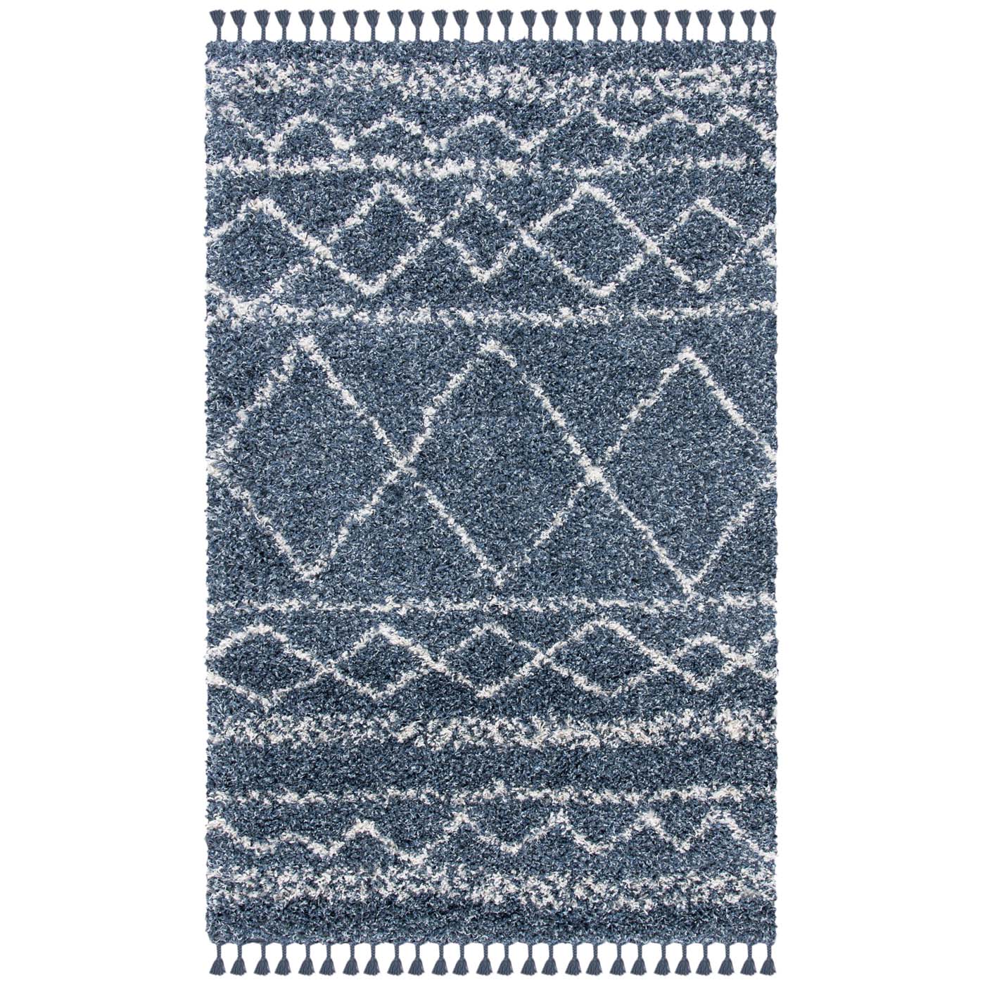 Safavieh Pro Lux Shag 436 Rug, PLX436 - Blue / Ivory
