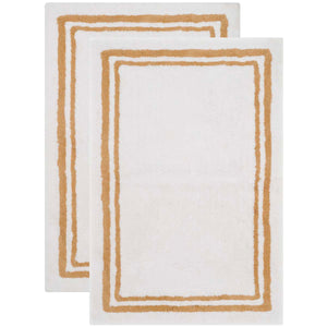 Safavieh Candy Stripes Tufted Plush Bathmat 725 Rug(Set of 2), PMB725
