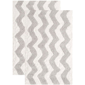 Safavieh Chevron Tufted 727 Bathmat (Set of 2), PMB727