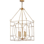 Safavieh Margot 4 Light 18 Inch Dia Adjustable Pendant, PND4004 - Gold