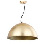 Safavieh Archer Dome 21 Inch Dia Adjustable Pendant, PND4005 - Gold Leaf