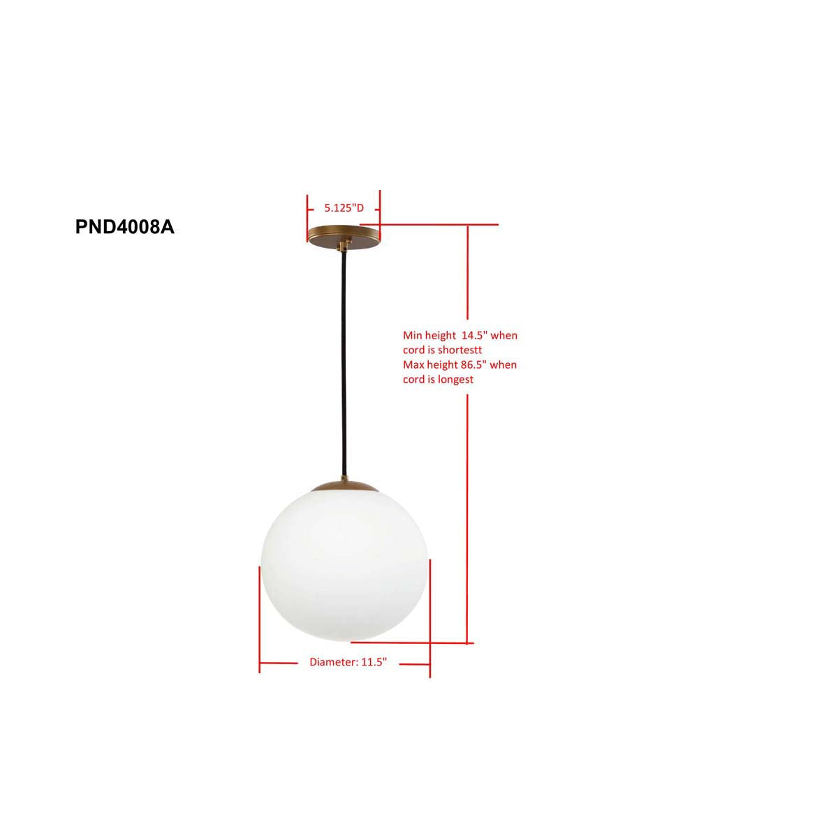 Safavieh Nelda Pendant, PND4008 - Gold