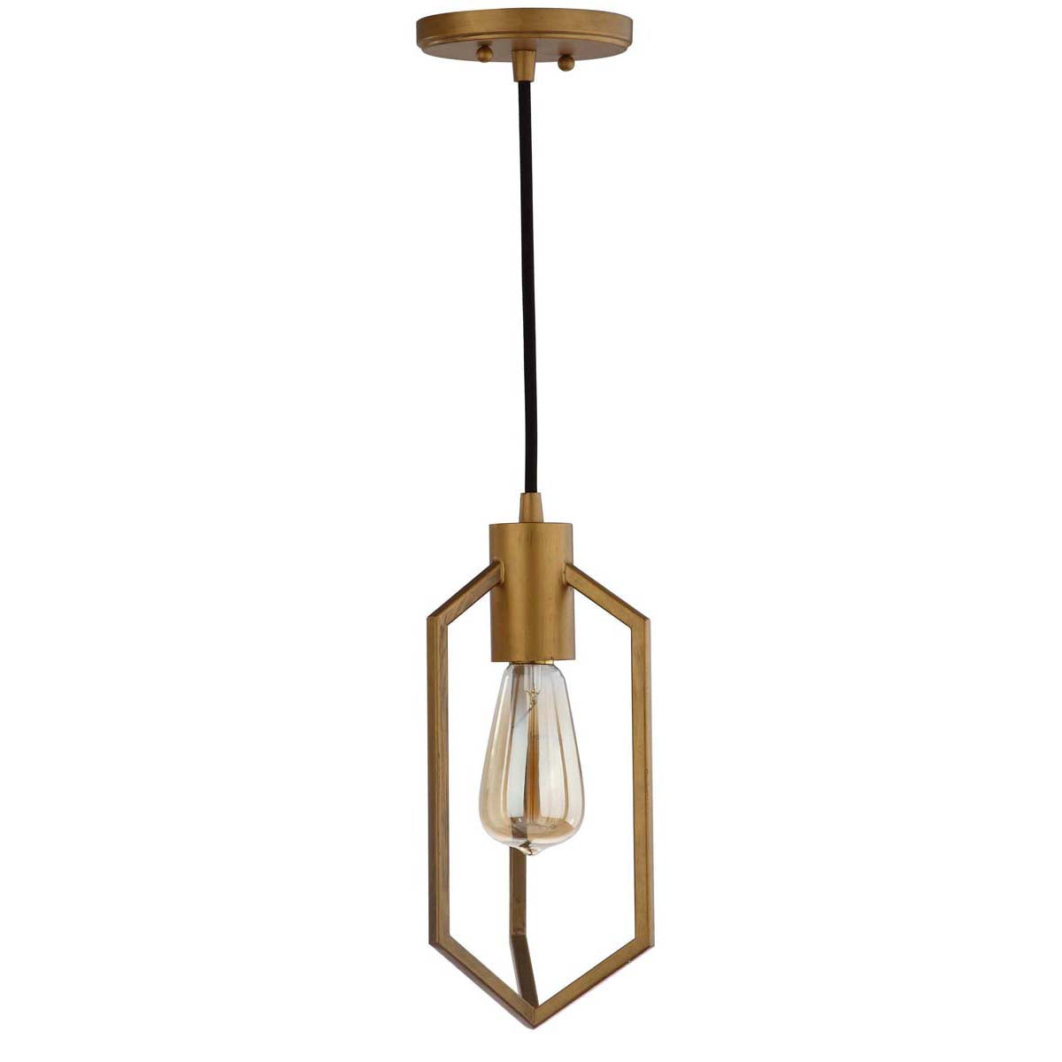 Safavieh Eastwood 6 Inch Dia Adjustable Pendant, PND4009 - Gold