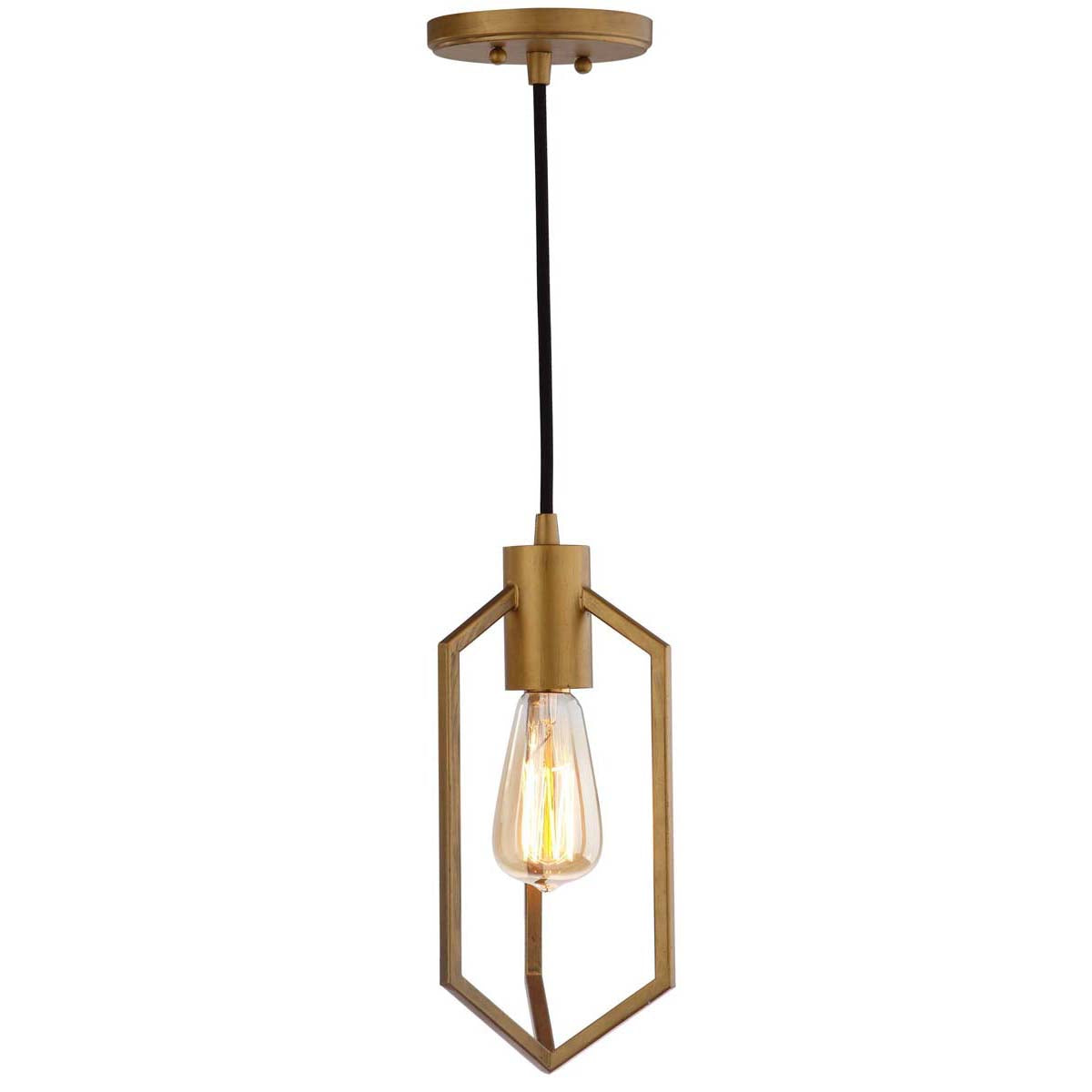 Safavieh Eastwood 6 Inch Dia Adjustable Pendant, PND4009 - Gold