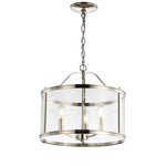 Safavieh Jude Pendant, PND4041 - Shiny Nickel/Clear