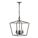 Safavieh Rosalen 4Lt Pendant, PND4086 - Oil Rubbed Bronze (Black)