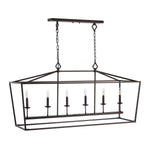 Safavieh Prener 6Lt Pendant, PND4088 - Oil Rubbed Bronze (Black)