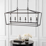 Safavieh Prener 6Lt Pendant, PND4088 - Oil Rubbed Bronze (Black)