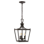 Safavieh Larton 3Lt Pendant, PND4089 - Oil Rubbed Bronze (Black)