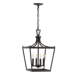 Safavieh Nichi 4Lt Pendant, PND4090 - Oil Rubbed Bronze (Black)