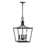 Safavieh Nichi 4Lt Pendant, PND4090 - Oil Rubbed Bronze (Black)