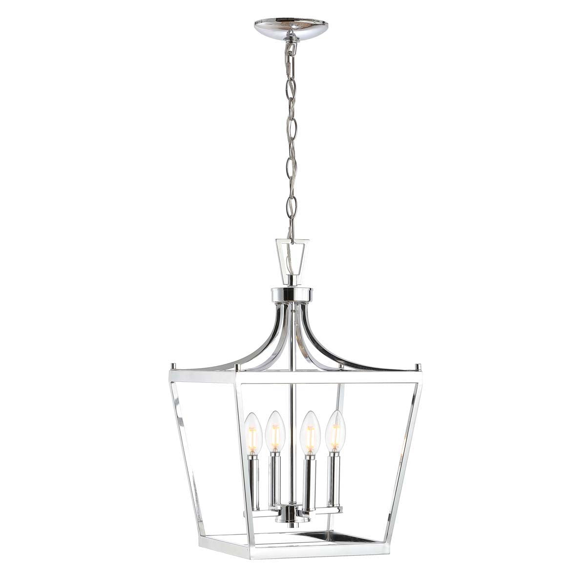 Safavieh Nichi 4Lt Pendant, PND4090 - Chrome