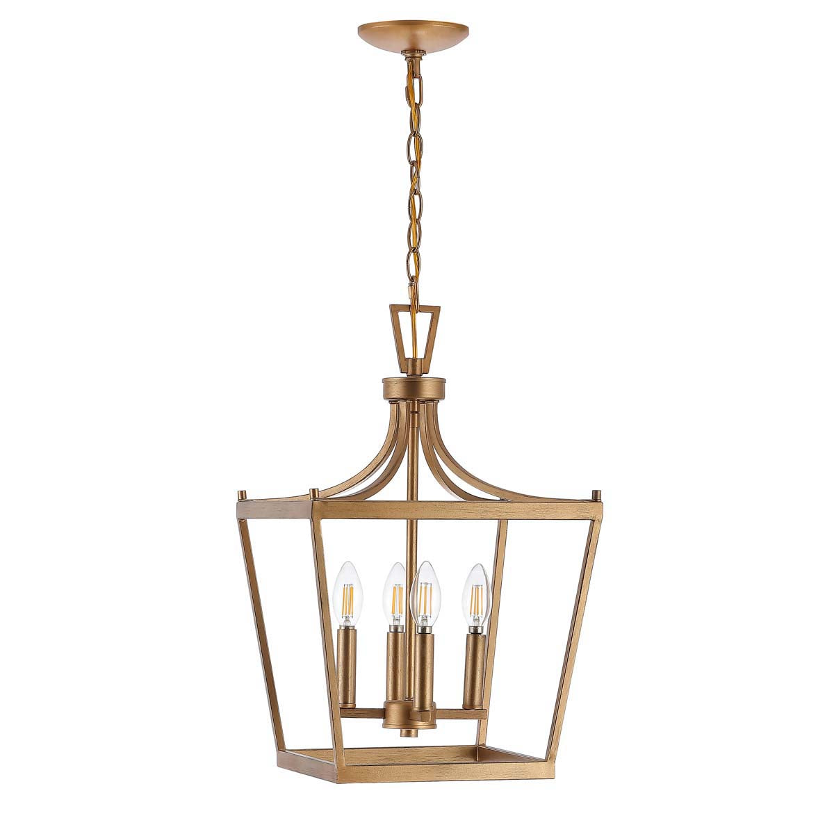 Safavieh Nichi 4Lt Pendant, PND4090 - Gold Painted