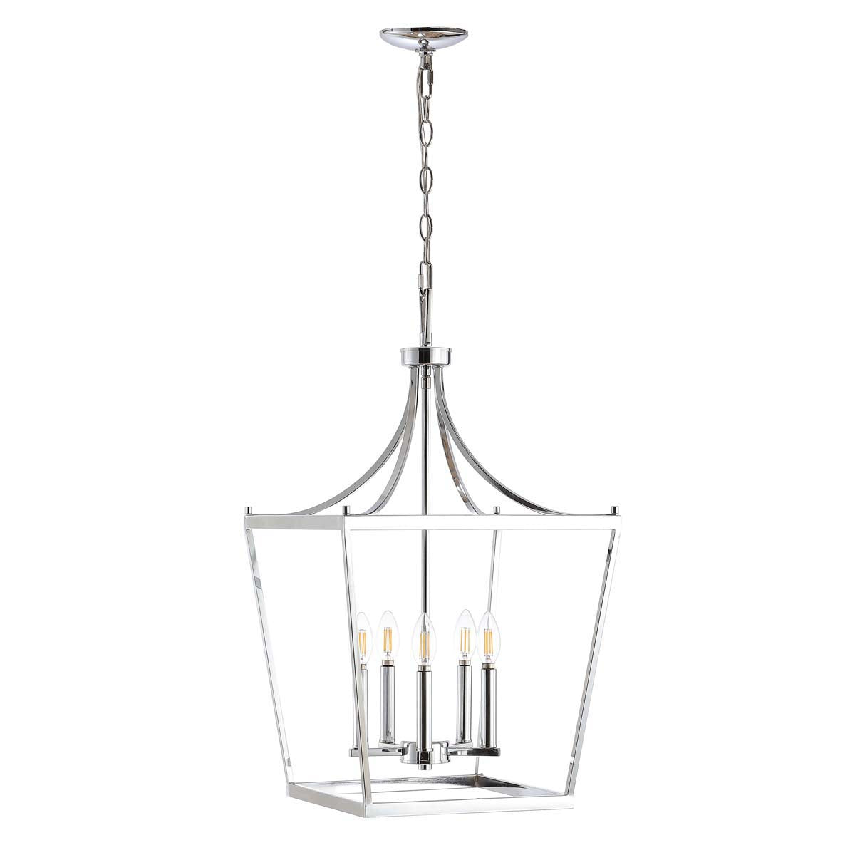 Safavieh Kenris 5Lt Pendant, PND4091 - Chrome