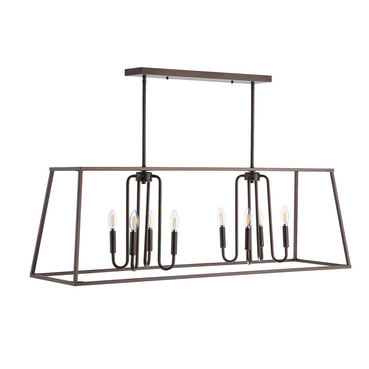 Safavieh Onia 8Lt Pendant, PND4095 - Oil Rubbed Bronze (Black)