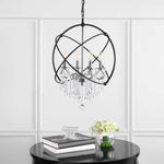 Safavieh Sabina Pendant, PND4101 - Nickel/Black