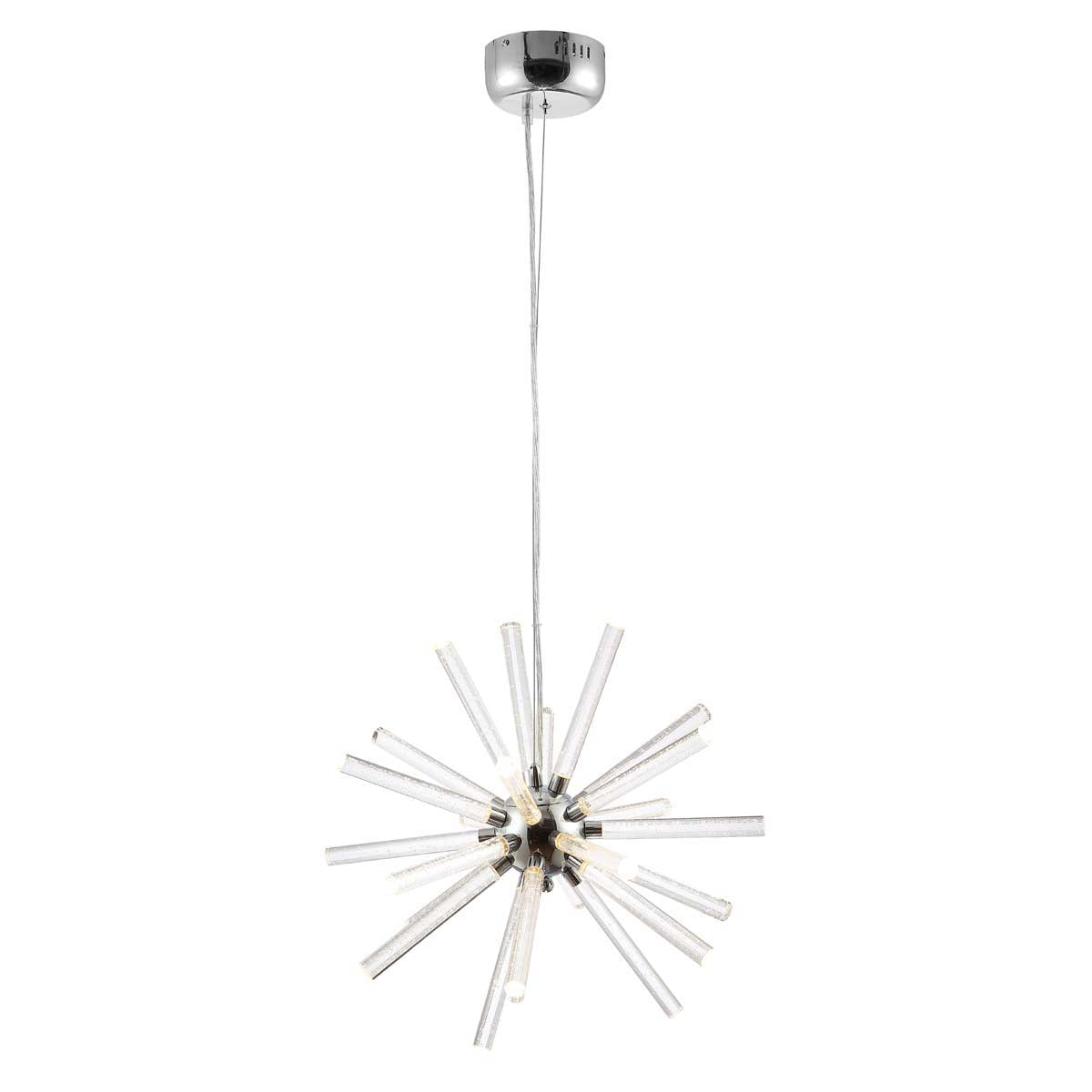 Safavieh Gema Led Pendant, PND4103 - Chrome/Clear