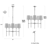 Safavieh Dortra Pendant , PND4118 - Chrome / White