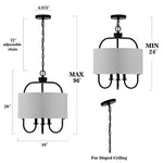 Safavieh Jemmi Pendant , PND4119 - Black