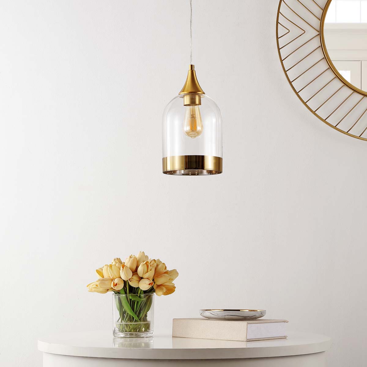 Safavieh Valeska Pendant , PND4132 - Brass