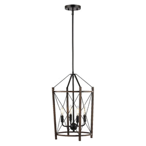 Safavieh Peltier 4 Light 14 Inch Iron Pendant , PND4162