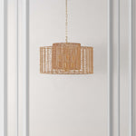 Safavieh Brynora 4 Light Extendable Pendant , PND4190 - Natural / Gold