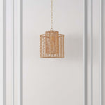 Safavieh Ryoa 12.25 Inch Extendable Pendant , PND4191 - Natural / Gold
