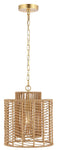 Safavieh Ryoa 12.25 Inch Extendable Pendant , PND4191 - Natural / Gold