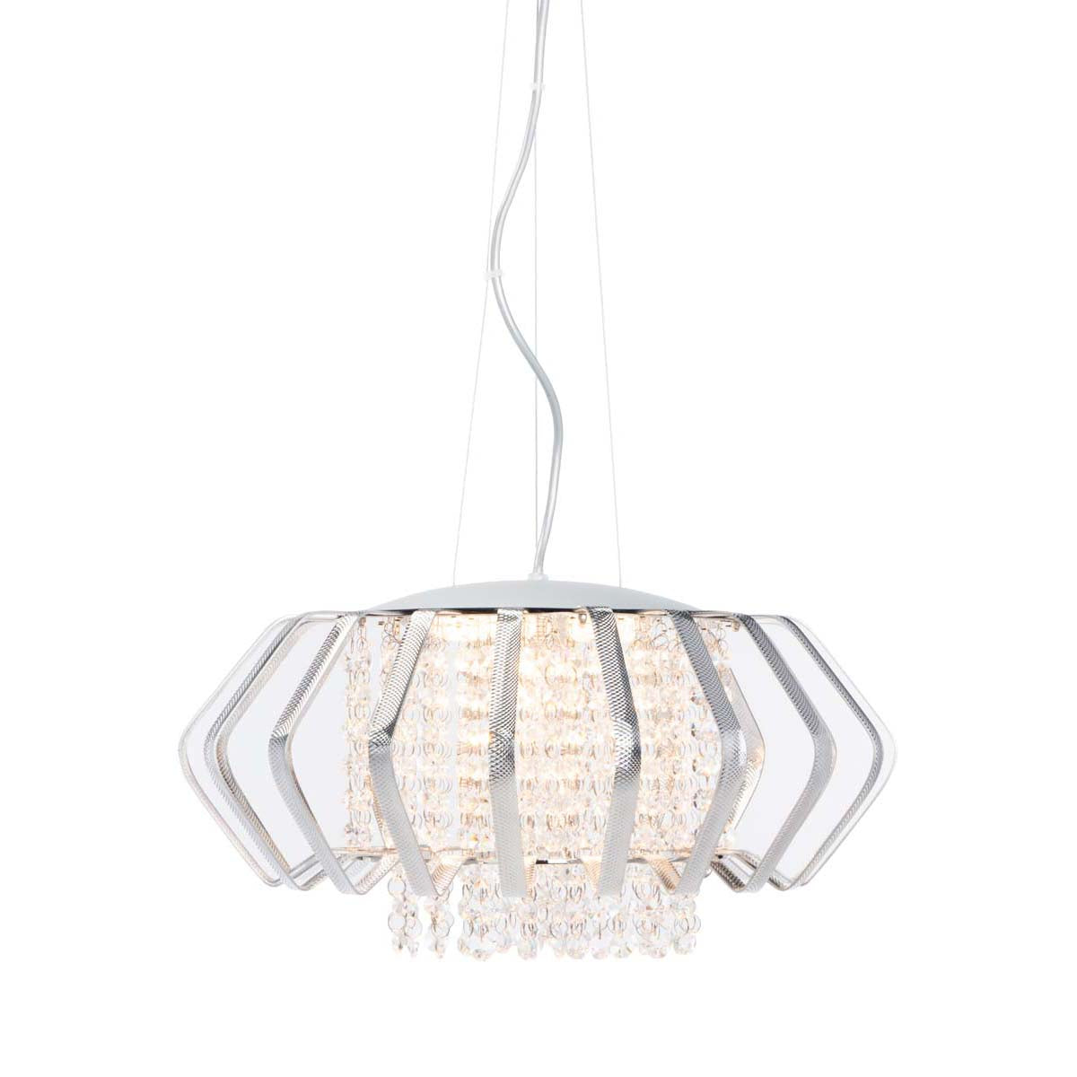 Safavieh Fania Pendant, PND6005 - Chrome/Silver