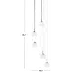 Safavieh Daine Pendant, PND6009 - Chrome/Clear
