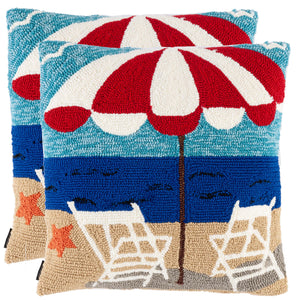 Safavieh Beach Chair Pillow (Set of 2), PPL111