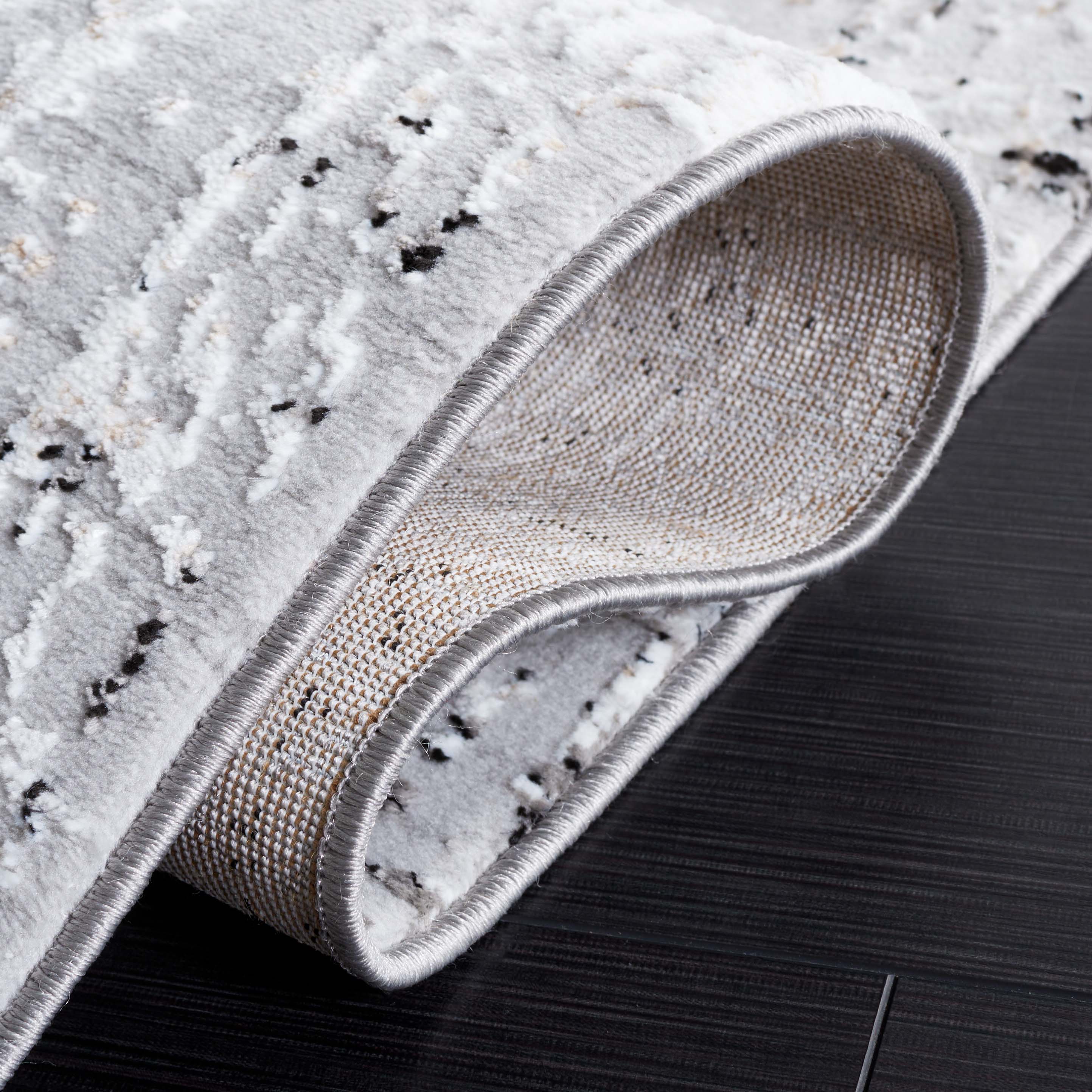 Safavieh Parker 100 Rug, PRK100 - Light Grey / Black