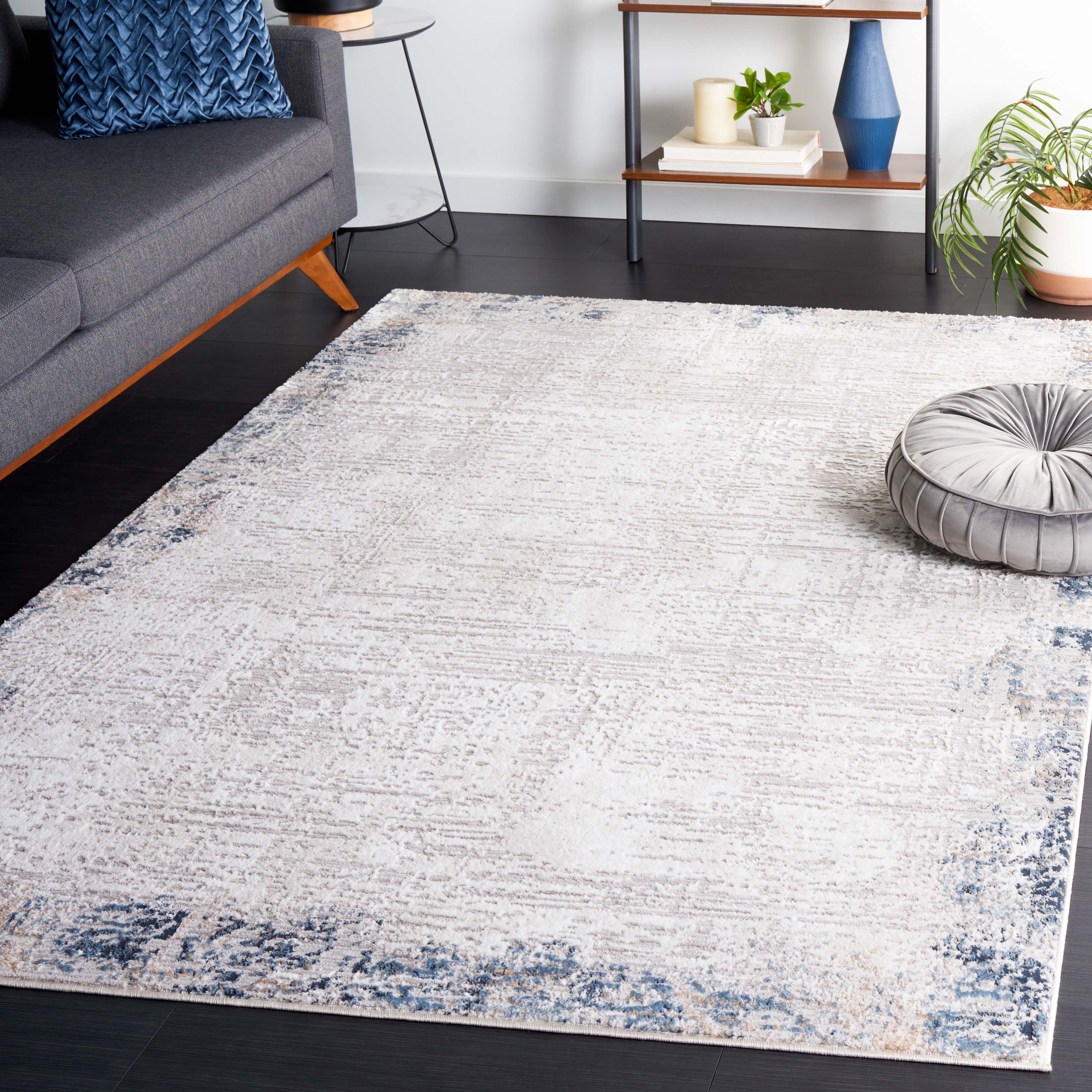 Safavieh Parker 101 Rug, PRK101 - Taupe / Ivory Blue