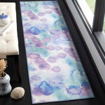 Safavieh Paint Brush Machine Washable 120 Rug, PTB120 - Blue / Lavender