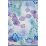 Safavieh Paint Brush Machine Washable 120 Rug, PTB120 - Blue / Lavender