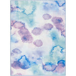 Safavieh Paint Brush Machine Washable 120 Rug, PTB120 - Blue / Lavender