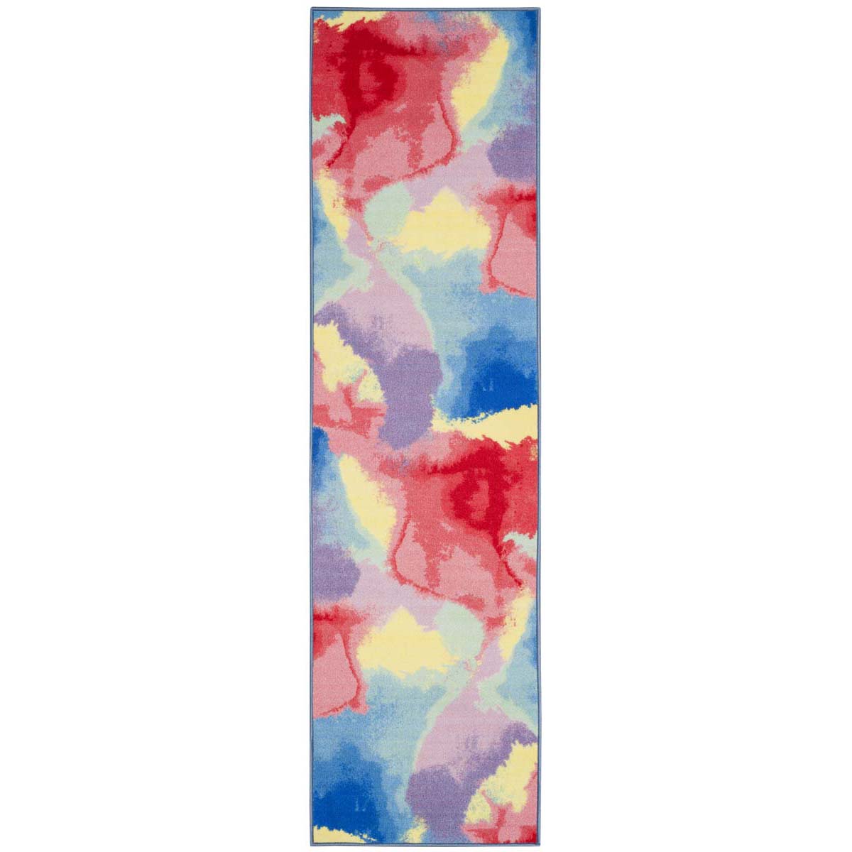 Safavieh Paint Brush Machine Washable 121 Rug, PTB121 - Fuchsia / Yellow