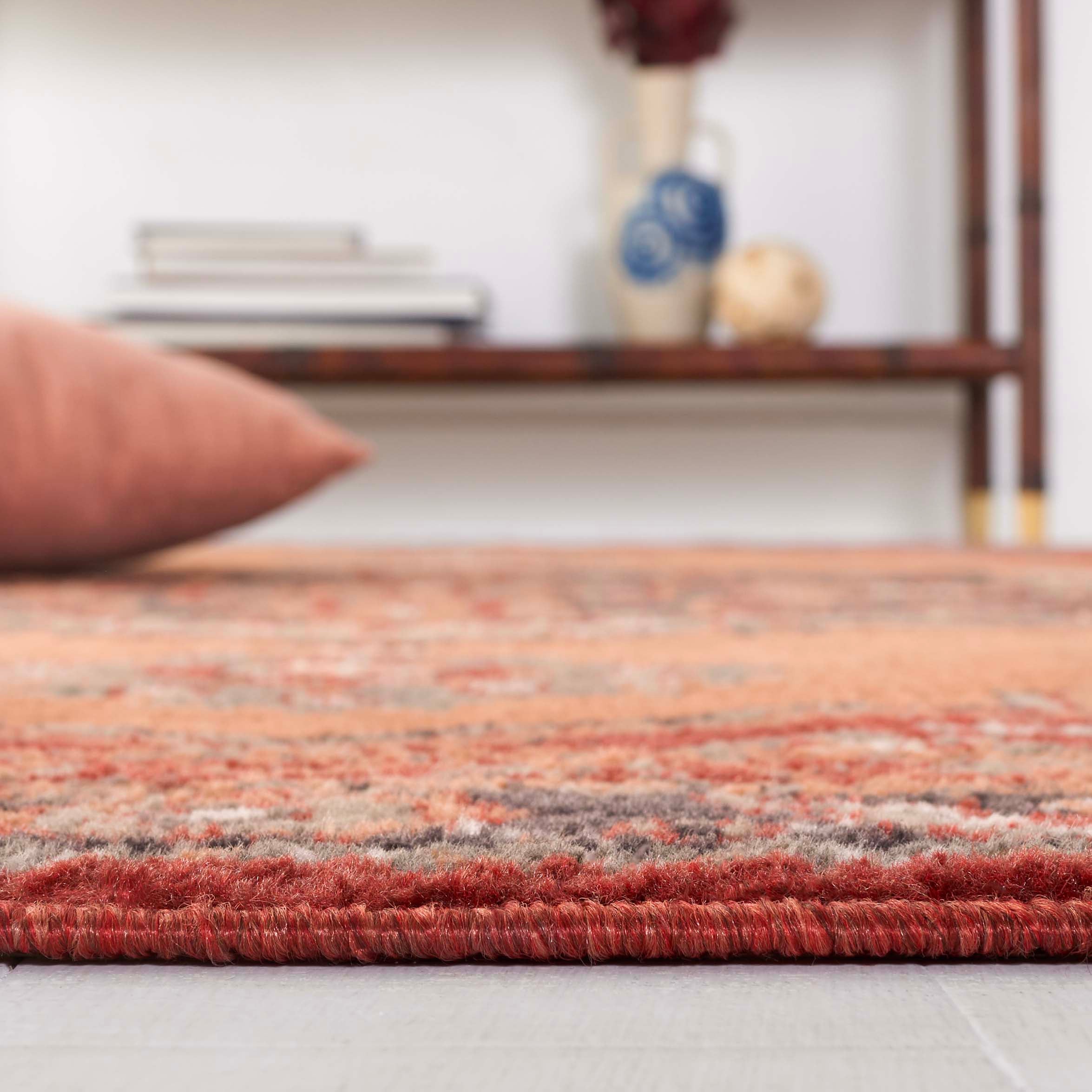 Safavieh Pyramid 215 Rug, PYR215 - Rust / Ivory Grey