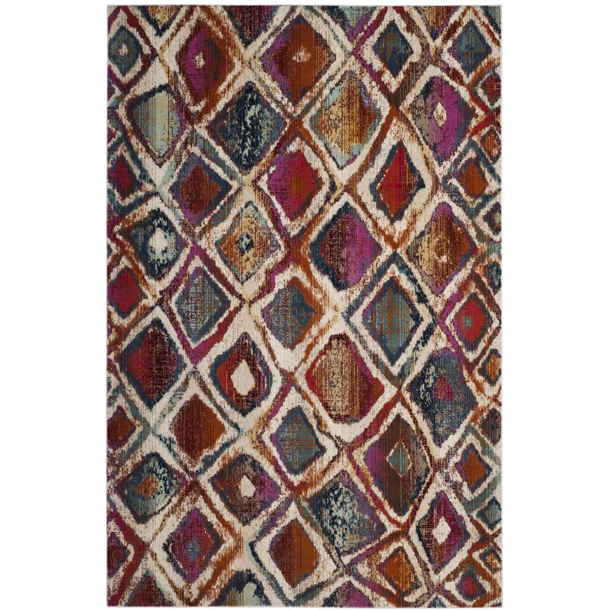 Safavieh Radiance 109 Rug, RAD109 - Cream / Rust